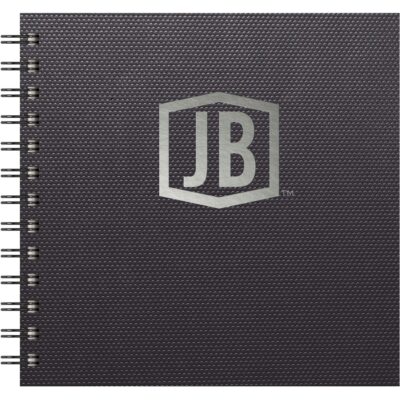 Luxury Cover Series 4 Square NotePad w/Black Paperboard Back Cover (7"x7")-1
