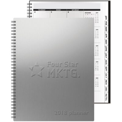 TheAnalyst™ Alloy Front Monthly Planner w/Chip Back (8.5"x11")-1
