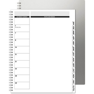 TheDirector™ Alloy Front Monthly Planner w/Chip Back (8.5"x11")-1
